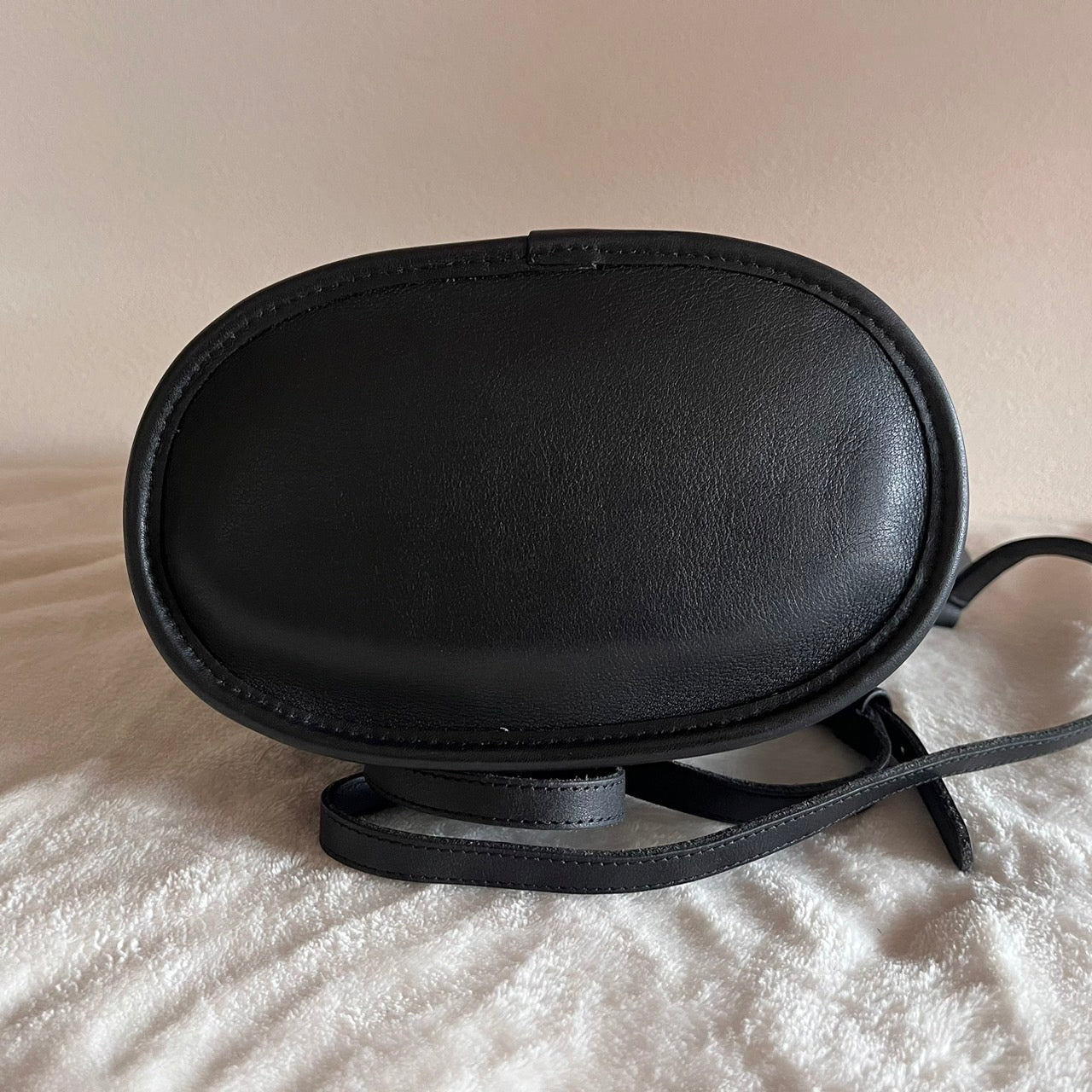 Vintage Coach 9993 Black Leather Mini Shopper Bucket Tote Bag USA – No Extra Fees US Only