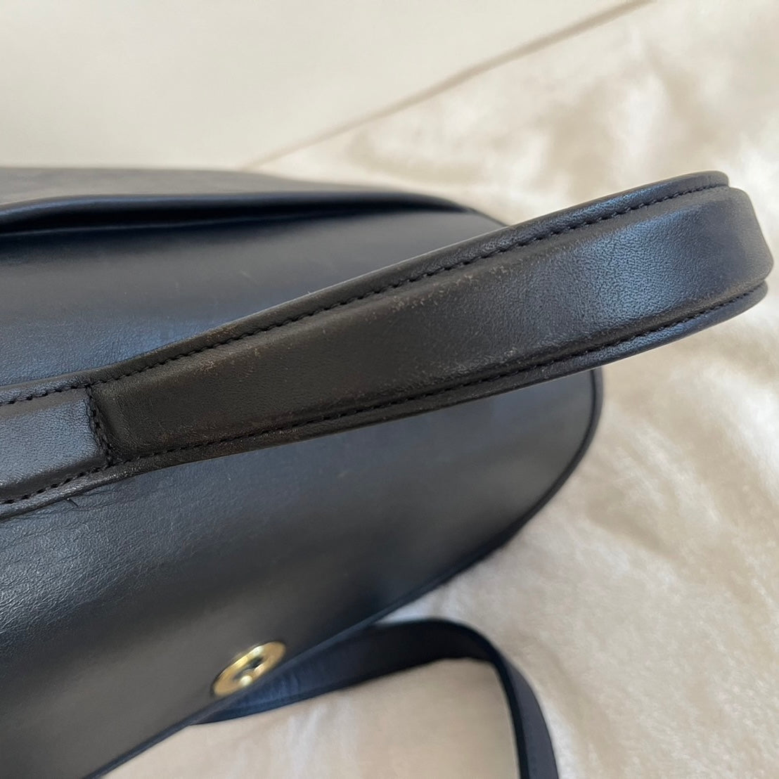 VTG Coach 9977 Navy Blue Manor Crossbody Shoulder Satchel Bag–No Extra Fees US Only