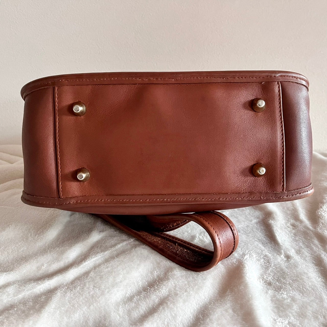 VTG Coach 9966 British Tan Leather Legacy Zip Crossbody Bag – No Fees US Only