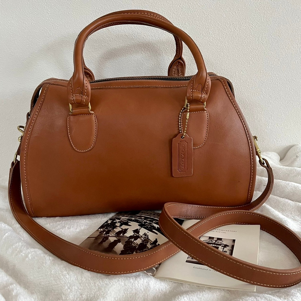 Coach 1166-300 Vintage Broadway Satchel Speedy Doctor Bag UK Tan – US No Fees