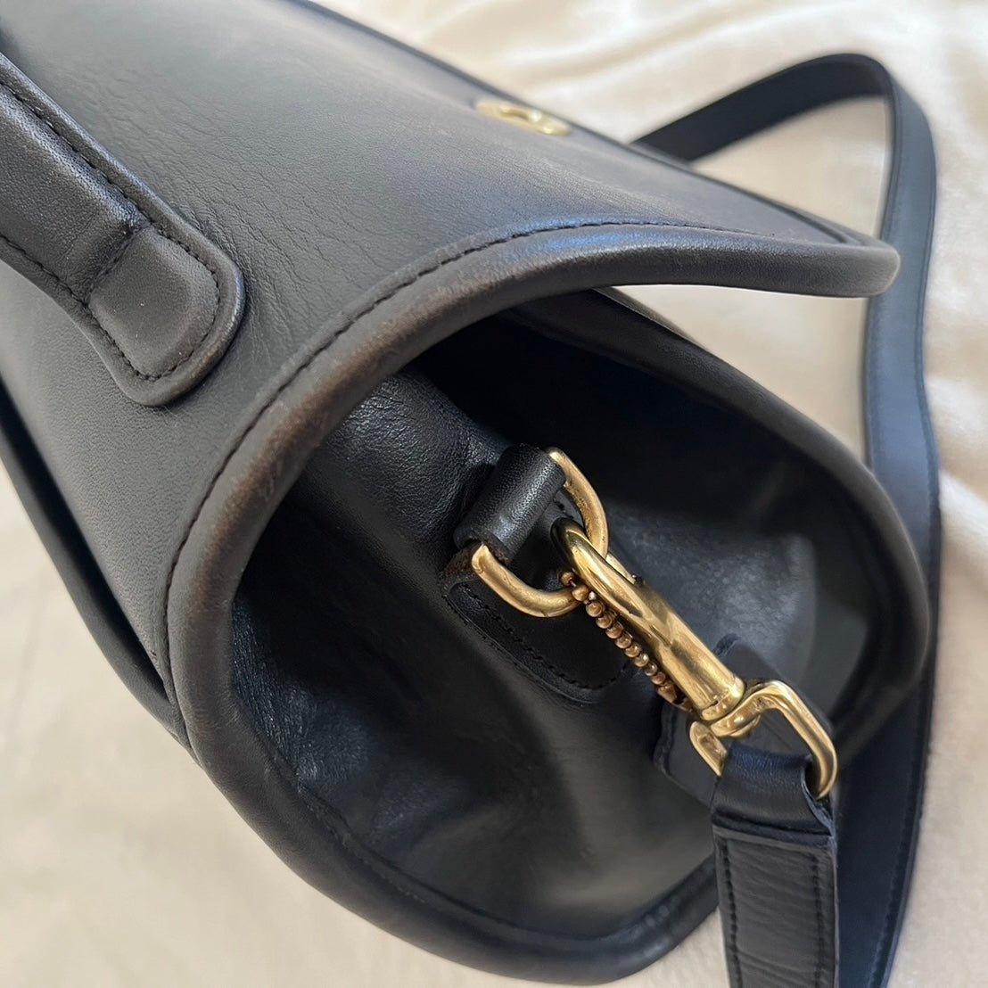 VTG Coach 9977 Navy Blue Manor Crossbody Shoulder Satchel Bag–No Extra Fees US Only