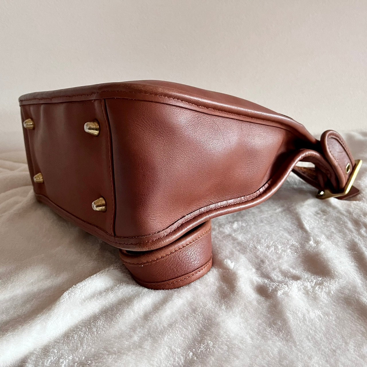 VTG Coach 9966 British Tan Leather Legacy Zip Crossbody Bag – No Fees US Only