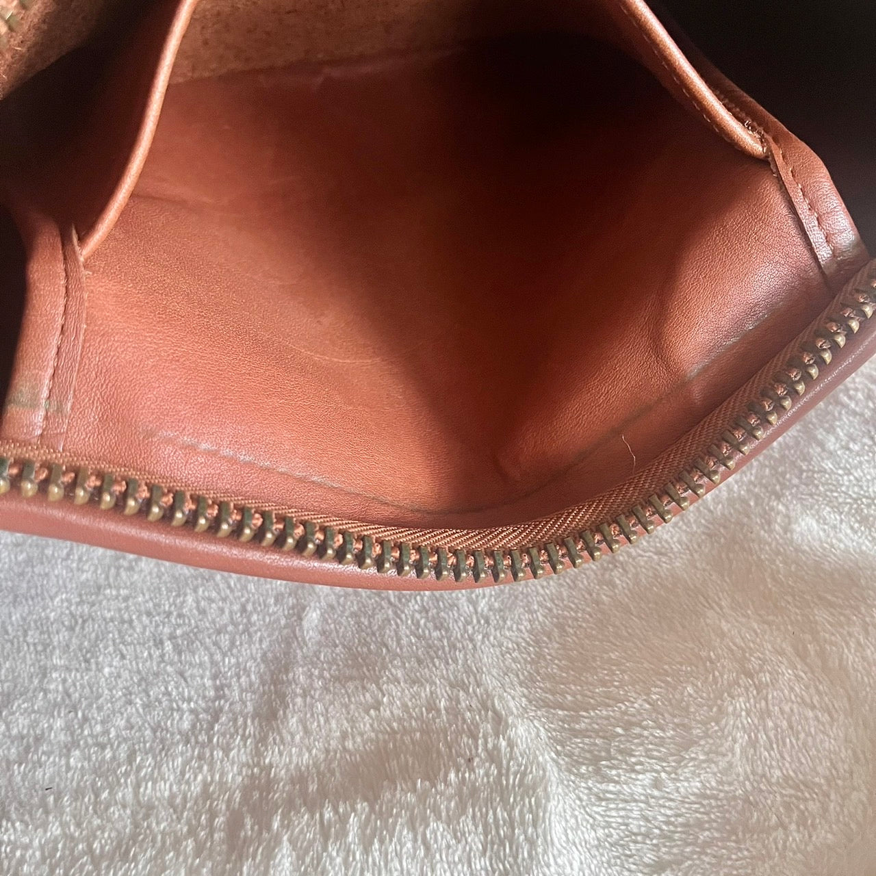 VTG Coach 9085 XL Duffle Sac British Tan Leather Shoulder Bag US No Fees