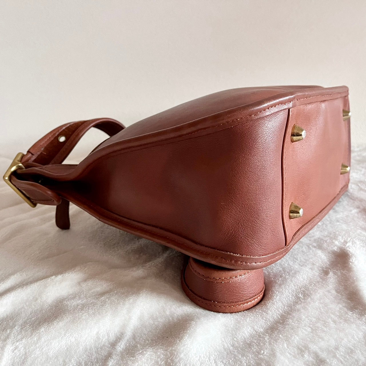 VTG Coach 9966 British Tan Leather Legacy Zip Crossbody Bag – No Fees US Only