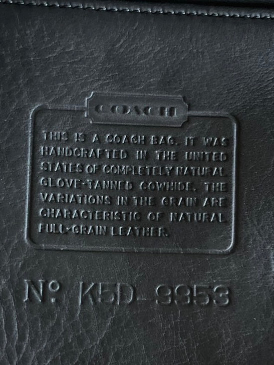 Coach 9953 Black Leather Duffle – Helen Berg’s Legacy – No Extra Fees US Only