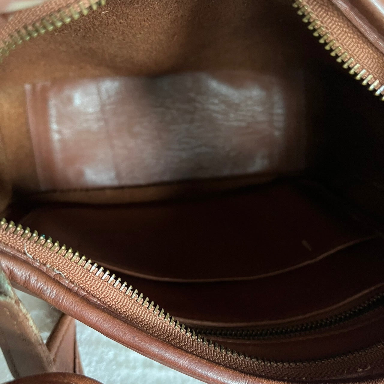 VTG Coach 9966 British Tan Leather Legacy Zip Crossbody Bag – No Fees US Only