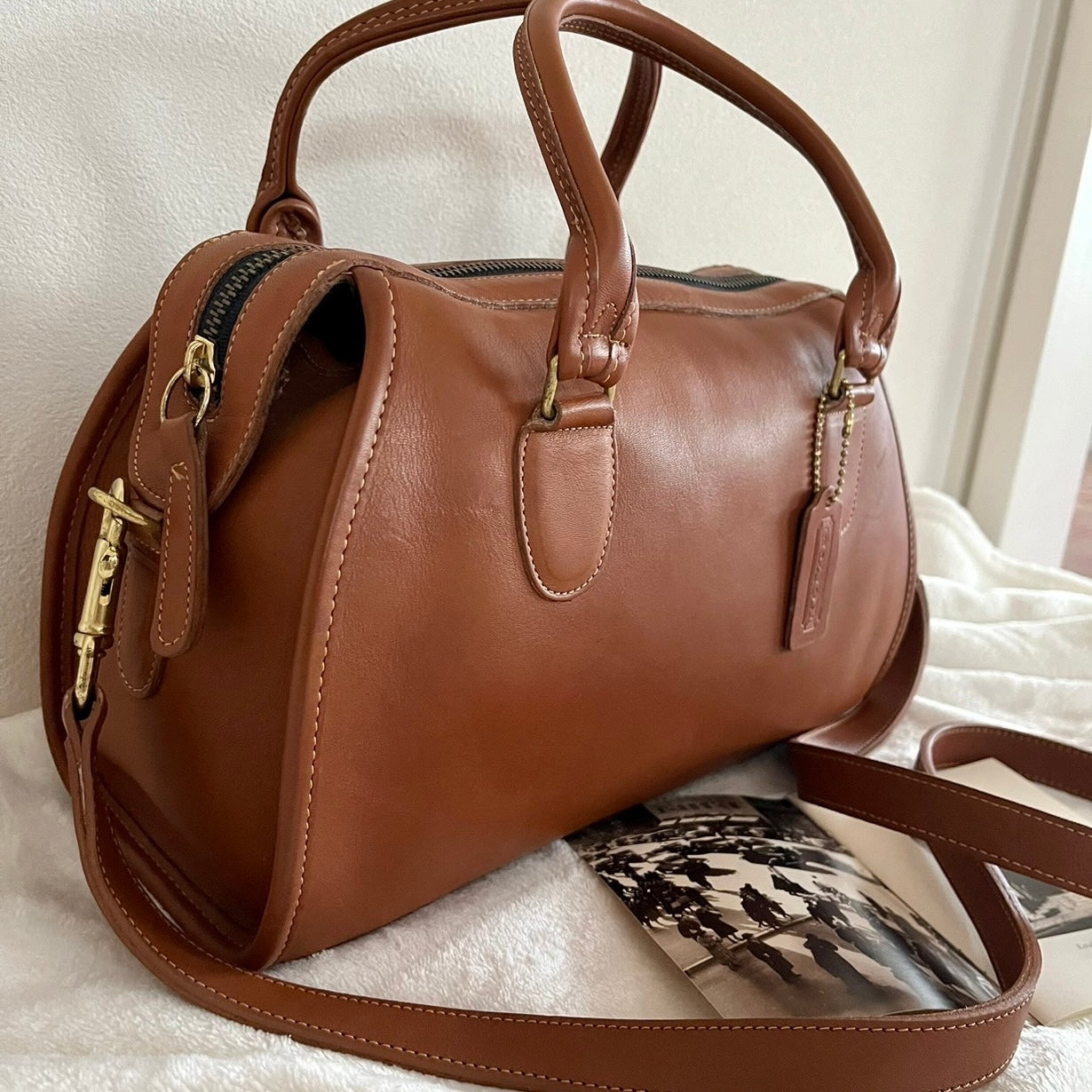 Coach 1166-300 Vintage Broadway Satchel Speedy Doctor Bag UK Tan – US No Fees