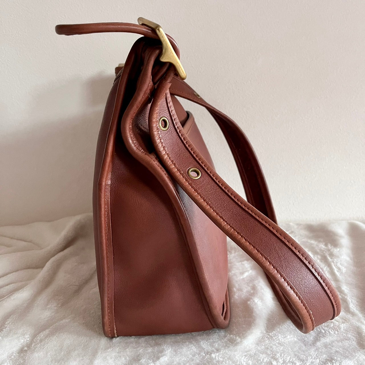 VTG Coach 9966 British Tan Leather Legacy Zip Crossbody Bag – No Fees US Only