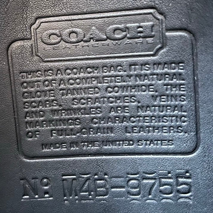 VTG Coach 9755 Black Leather Penny Pocket Crossbody Bag – No Extra Fees US Only