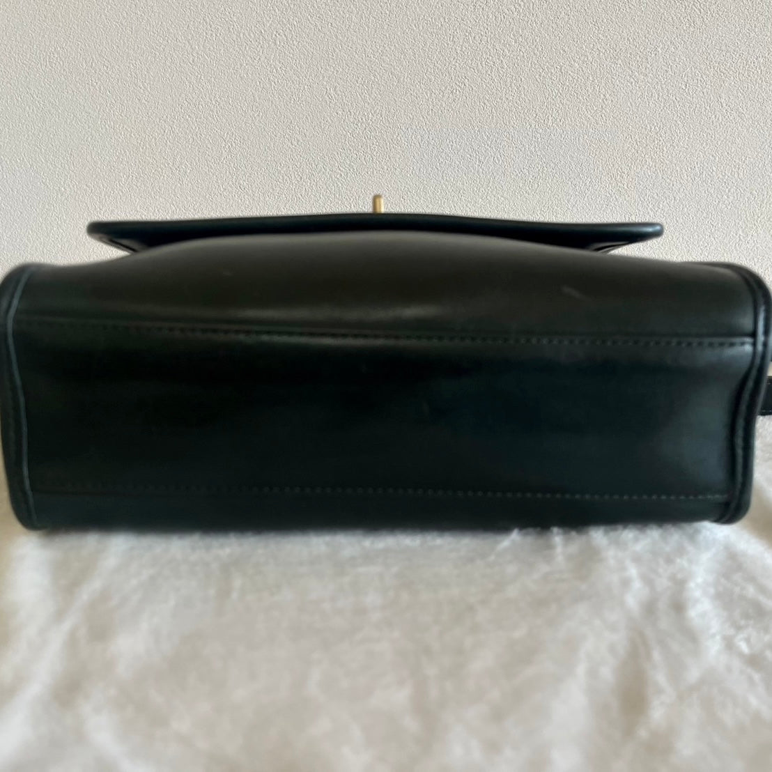 VTG Coach 9870 Bottle Green Leather Court Bag Satchel Crossbody US No Fees