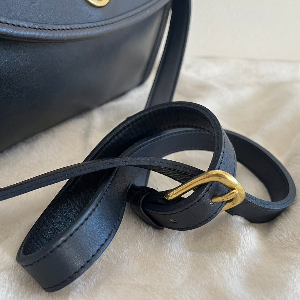 VTG Coach 9977 Navy Blue Manor Crossbody Shoulder Satchel Bag–No Extra Fees US Only