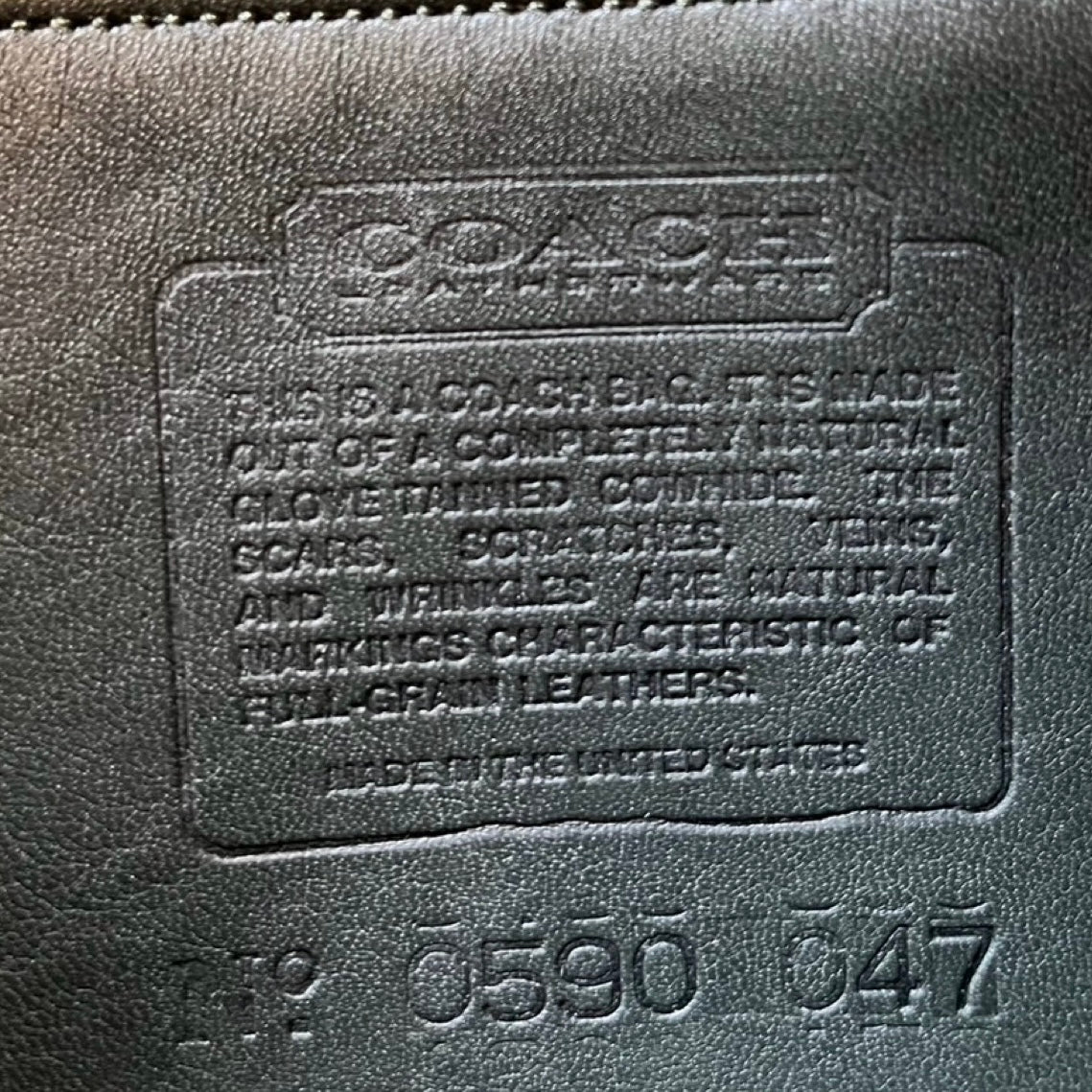 VTG Coach 9755 Green Leather Penny Pocket Purse Crossbody-No Extra Fees US Only