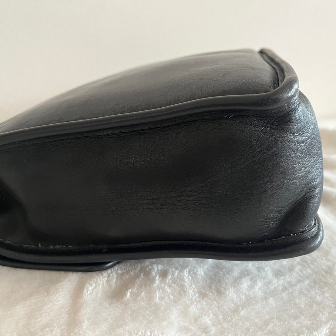 VTG Coach 9927 Black Willis Crossbody Satchel Silver–No Extra Fees US Only