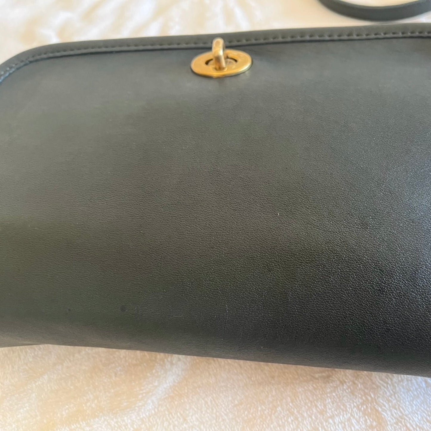 VTG Coach 9755 Green Leather Penny Pocket Purse Crossbody-No Extra Fees US Only