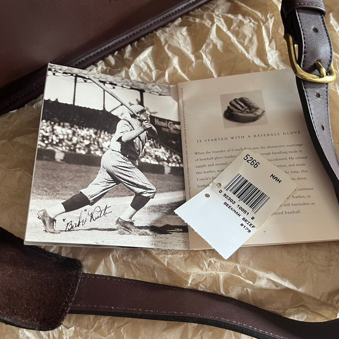 VTG Coach 5266 Pristine Beekman Mahogany Leather Briefcase–No Extra Fees US Only