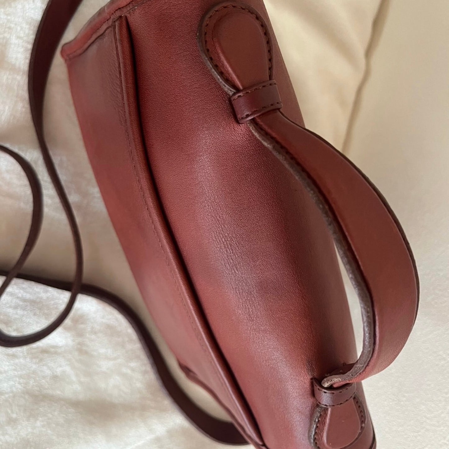 RARE Vintage Coach Court Bag 9870 Burgundy Leather Made In USA No Fees US Only