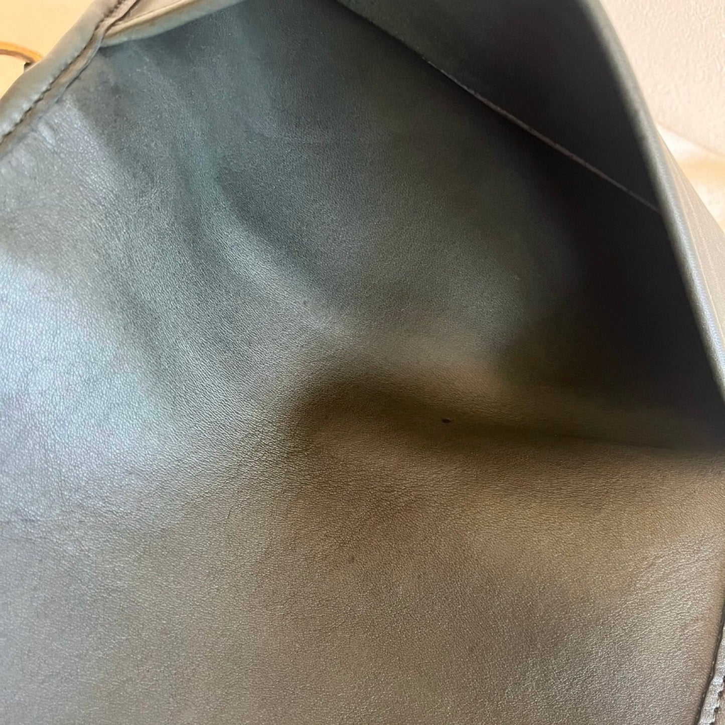 VTG Coach 9755 Green Leather Penny Pocket Purse Crossbody-No Extra Fees US Only