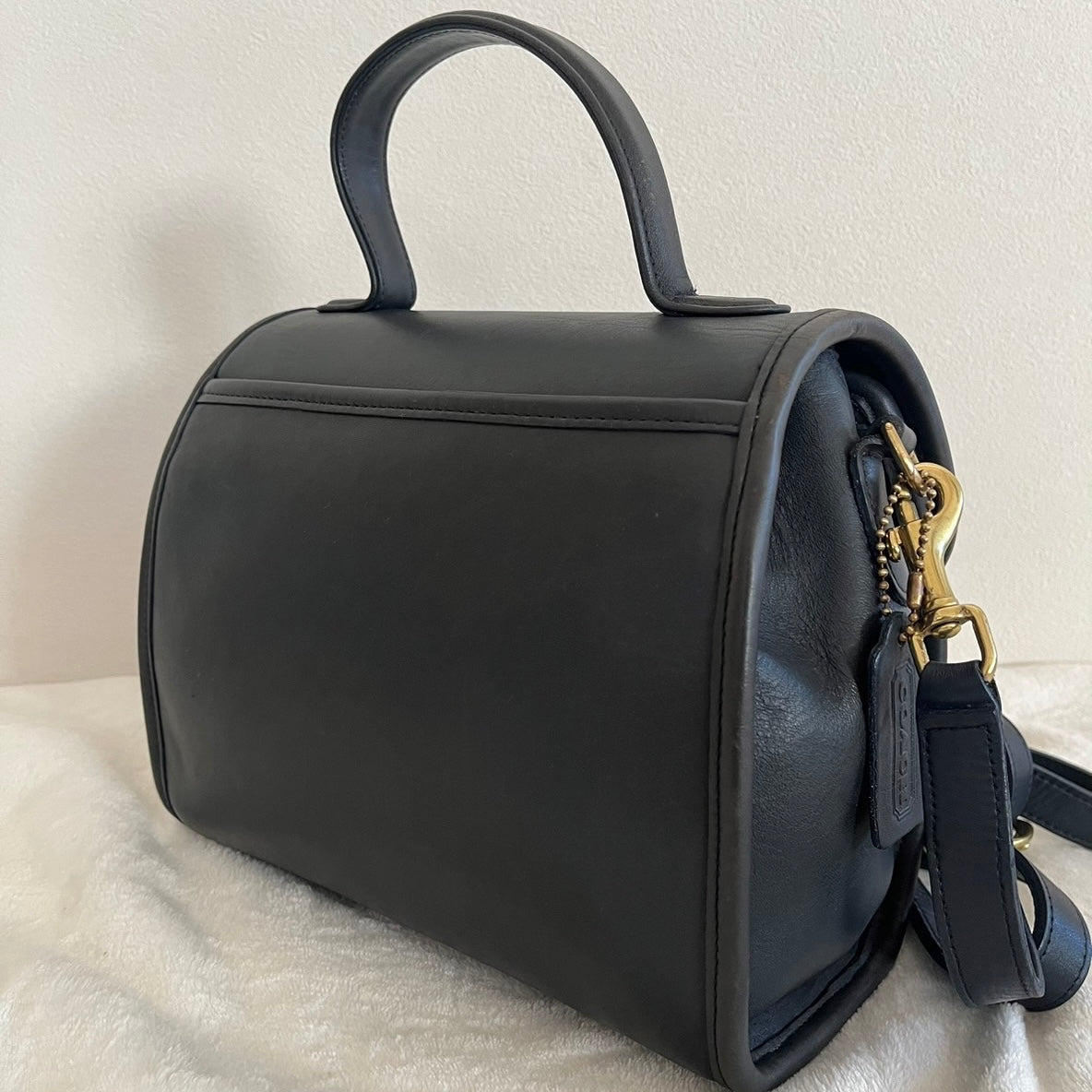 VTG Coach 9977 Navy Blue Manor Crossbody Shoulder Satchel Bag–No Extra Fees US Only