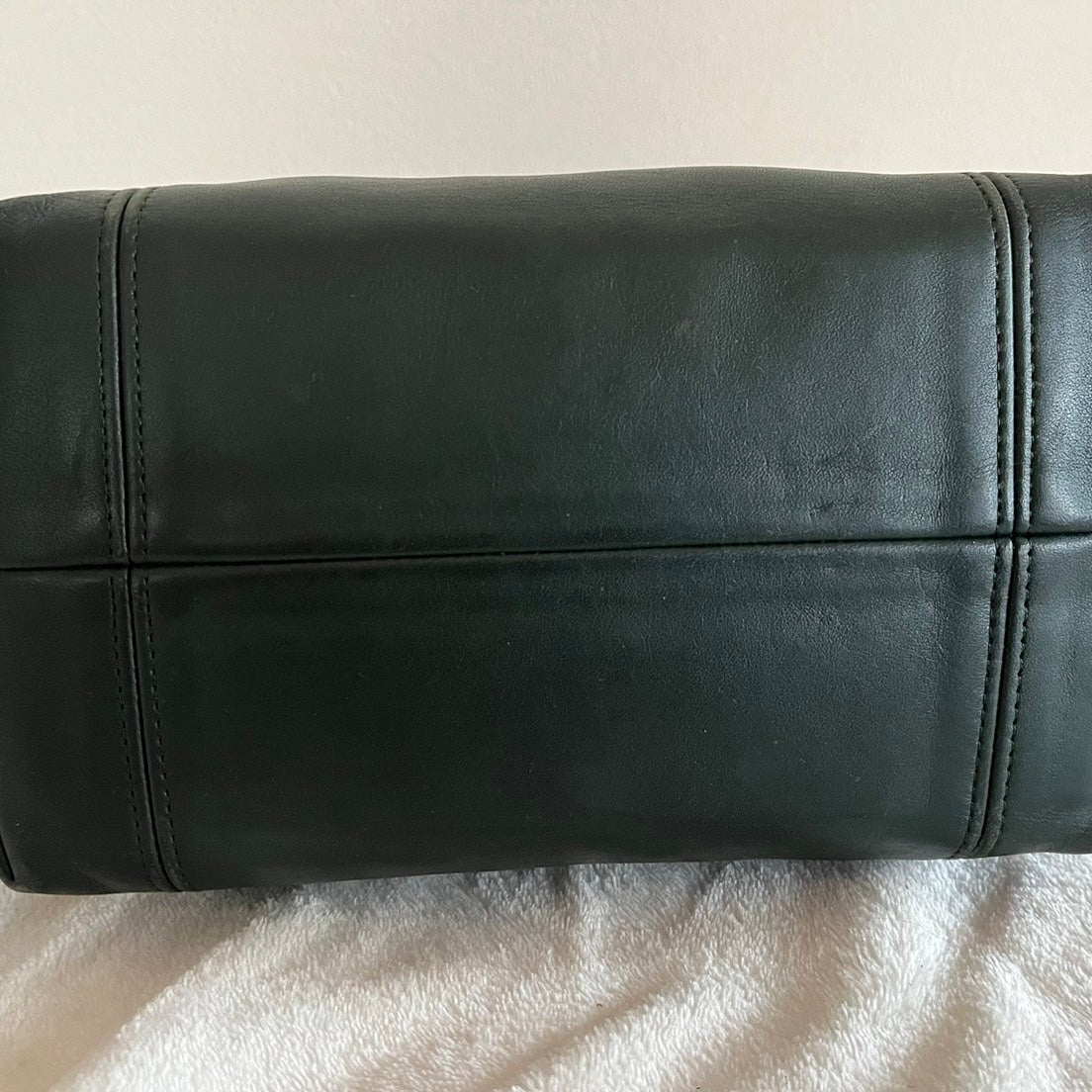 Vintage Coach 4133 Bottle Green Leather Handbag Bag USA – No Extra Fees US Only