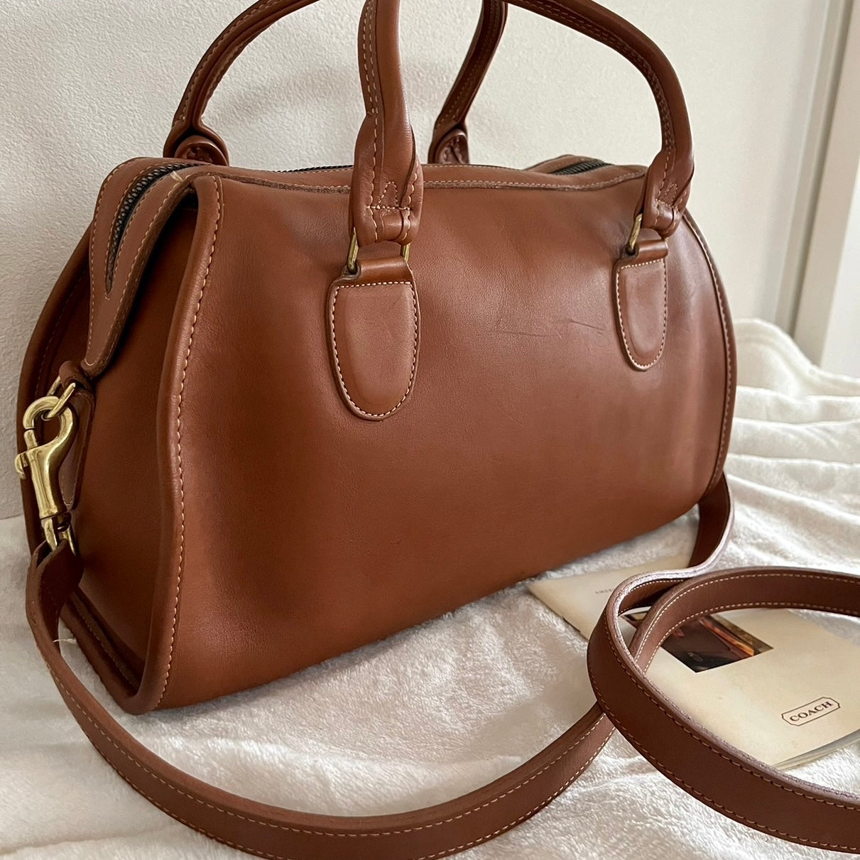 Coach 1166-300 Vintage Broadway Satchel Speedy Doctor Bag UK Tan – US No Fees
