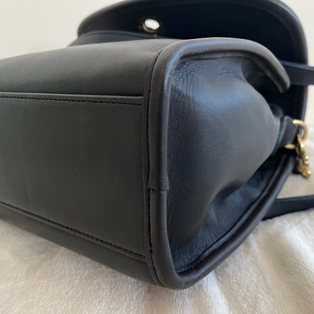 VTG Coach 9977 Navy Blue Manor Crossbody Shoulder Satchel Bag–No Extra Fees US Only