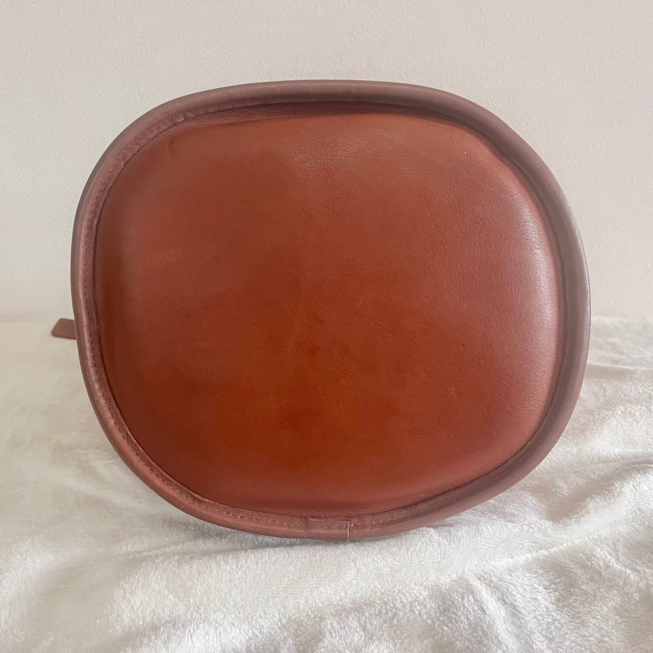 VTG Coach 9085 XL Duffle Sac British Tan Leather Shoulder Bag US No Fees
