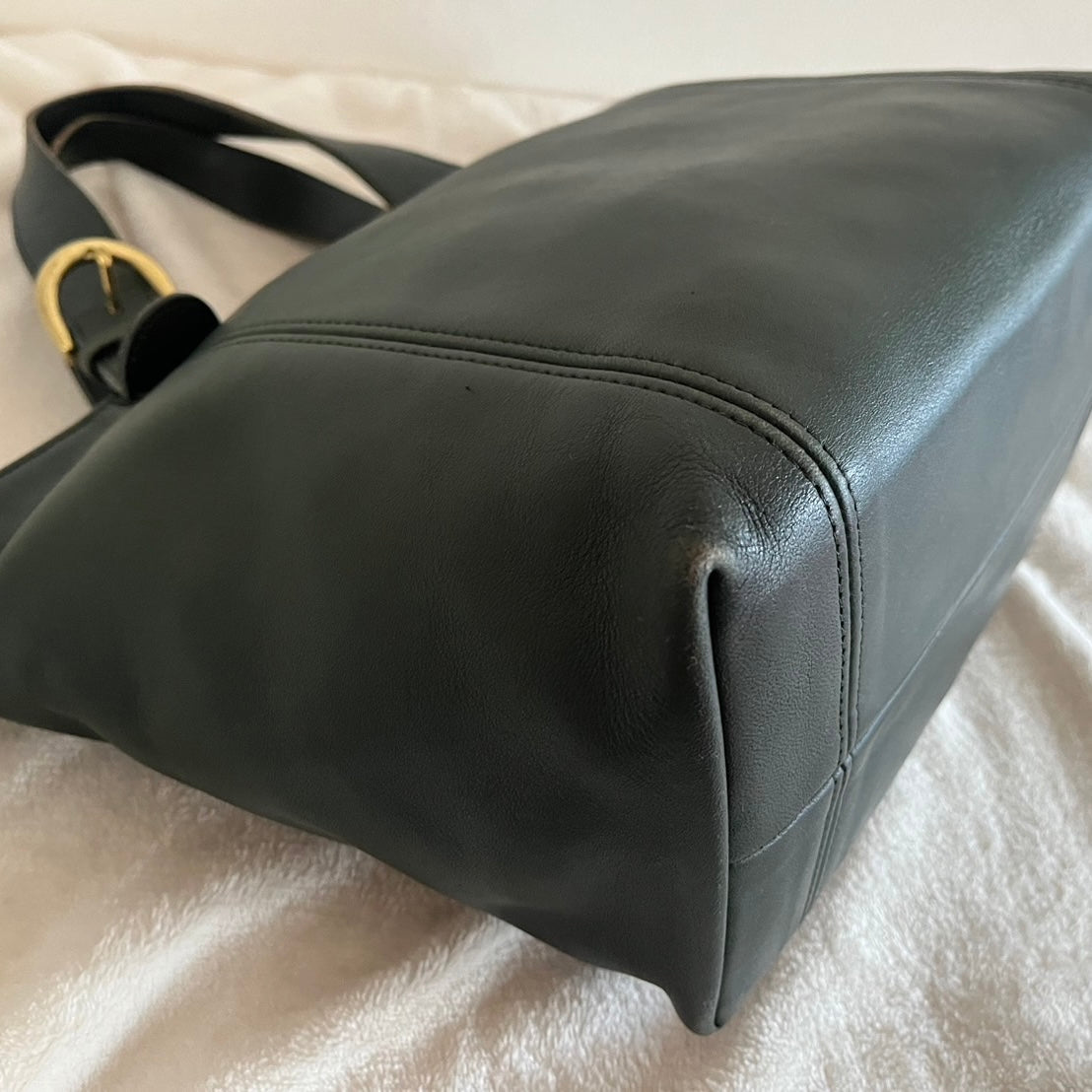 Vintage Coach 4133 Bottle Green Leather Handbag Bag USA – No Extra Fees US Only