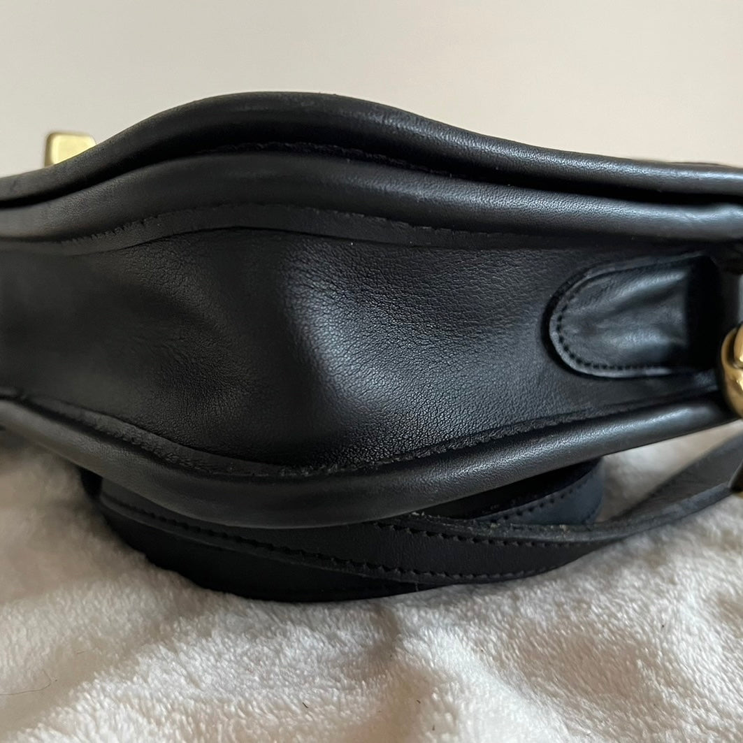 VTG Coach 9755 Black Leather Penny Pocket Crossbody Bag – No Extra Fees US Only