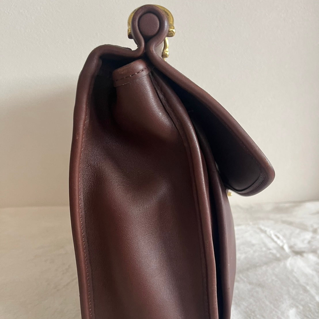 VTG Coach 5266 Pristine Beekman Mahogany Leather Briefcase–No Extra Fees US Only