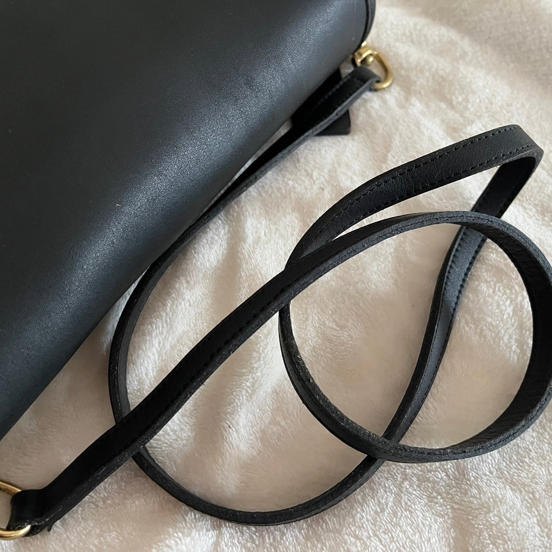 VTG Coach 9755 Black Leather Penny Pocket Crossbody Bag – No Extra Fees US Only