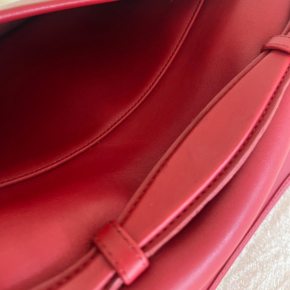 RARE Vintage Coach Court Bag 9870 RED Leather Made In USA No Fees US Only