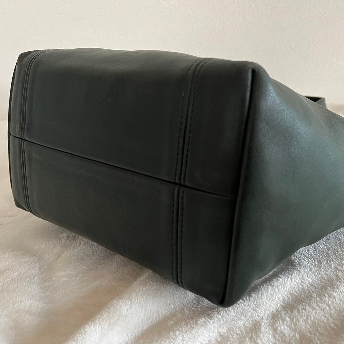 Vintage Coach 4133 Bottle Green Leather Handbag Bag USA – No Extra Fees US Only