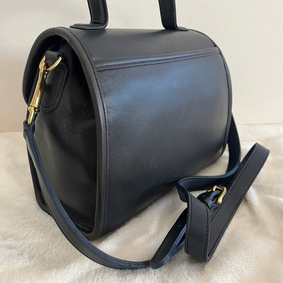 VTG Coach 9977 Navy Blue Manor Crossbody Shoulder Satchel Bag–No Extra Fees US Only