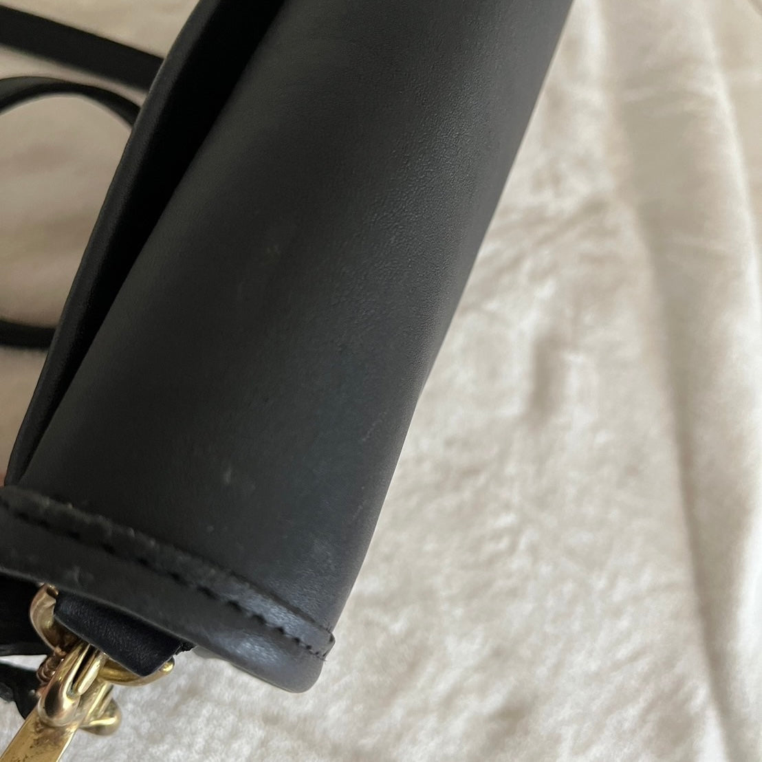 VTG Coach 9755 Black Leather Penny Pocket Crossbody Bag – No Extra Fees US Only