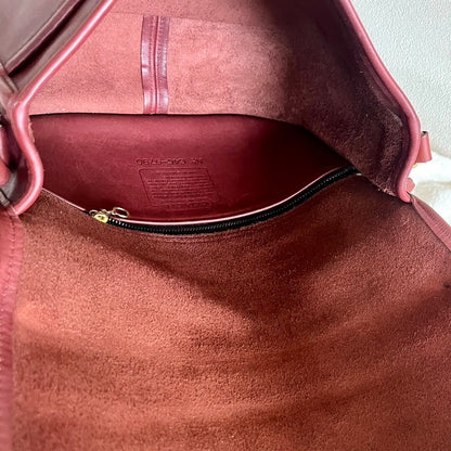 VTG Coach 9790 Rare Burgundy Leather City Crossbody Bag USA – No Fees US Only