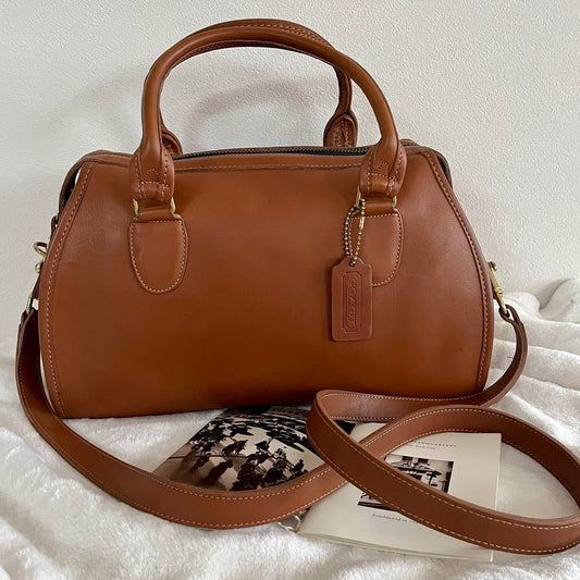 Coach 1166-300 Vintage Broadway Satchel Speedy Doctor Bag UK Tan – US No Fees