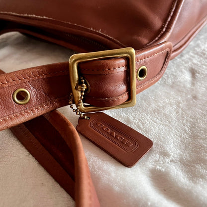 VTG Coach 9966 British Tan Leather Legacy Zip Crossbody Bag – No Fees US Only