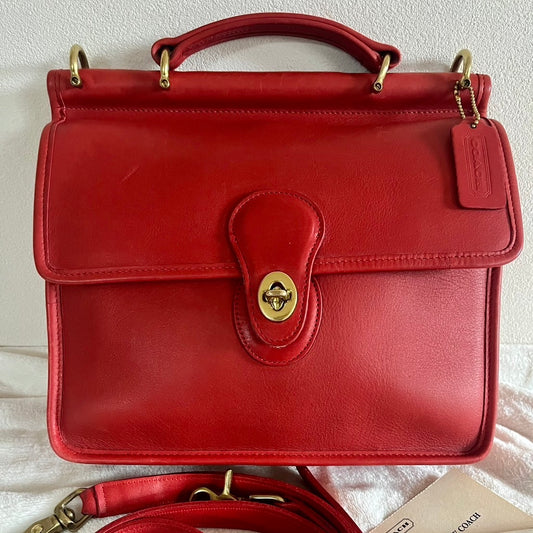 VTG Coach 9927 Red WILLIS Shoulder Bag – All Duties & Taxes Included (US Only)