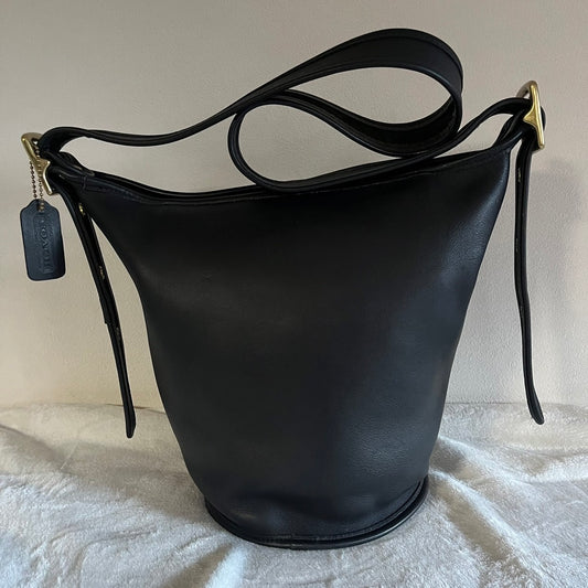 Coach 9953 Black Leather Duffle – Helen Berg’s Legacy – No Extra Fees US Only