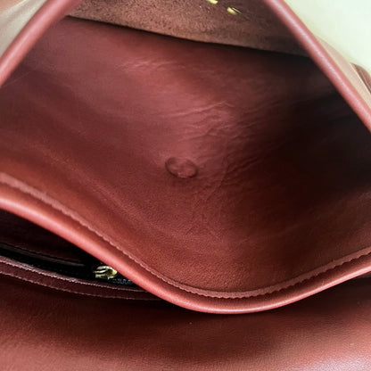 RARE Vintage Coach Court Bag 9870 Burgundy Leather Made In USA No Fees US Only