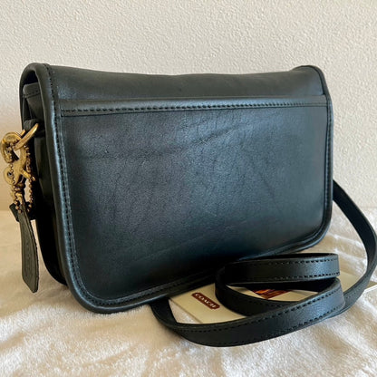 VTG Coach 9755 Green Leather Penny Pocket Purse Crossbody-No Extra Fees US Only