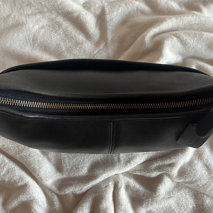 Vintage Coach 9033 Ergo Black Leather Shoulder Handbag Made in USA VGUC