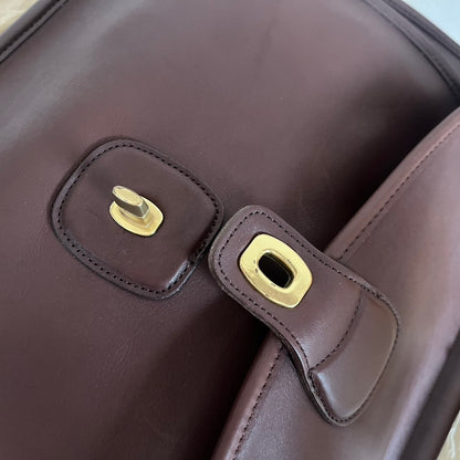 VTG Coach 5266 Pristine Beekman Mahogany Leather Briefcase–No Extra Fees US Only