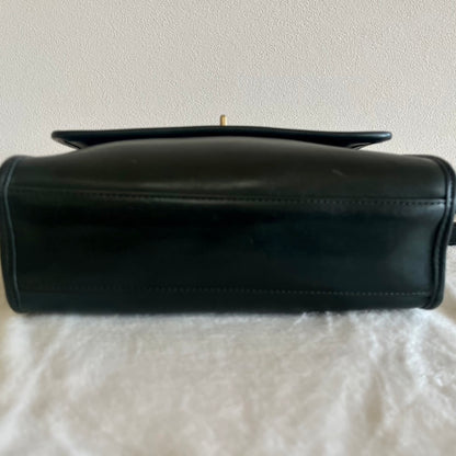 VTG Coach 9870 Bottle Green Leather Court Bag Satchel Crossbody US No Fees