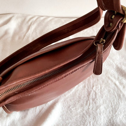 VTG Coach 9966 British Tan Leather Legacy Zip Crossbody Bag – No Fees US Only