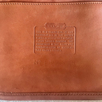 VTG Coach 9085 XL Duffle Sac British Tan Leather Shoulder Bag US No Fees