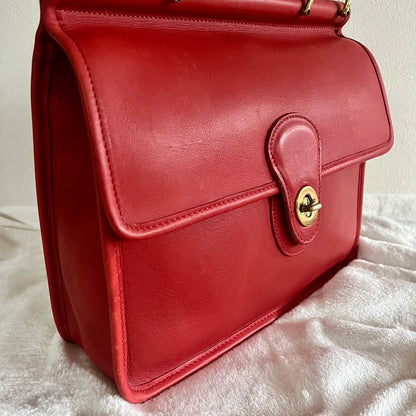 VTG Coach 9927 Red WILLIS Shoulder Bag – All Duties & Taxes Included (US Only)