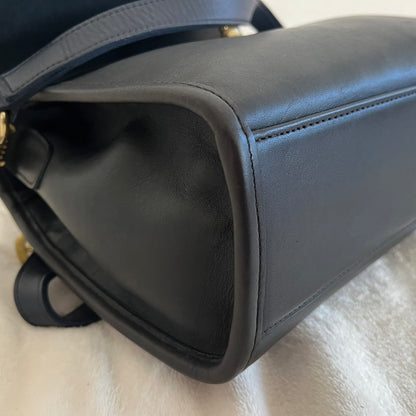 VTG Coach 9977 Navy Blue Manor Crossbody Shoulder Satchel Bag–No Extra Fees US Only