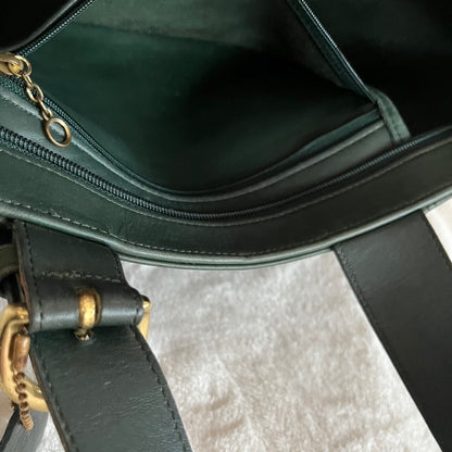 Vintage Coach 4133 Bottle Green Leather Handbag Bag USA – No Extra Fees US Only