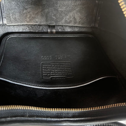 Vintage Coach 9033 Ergo Black Leather Shoulder Handbag Made in USA VGUC